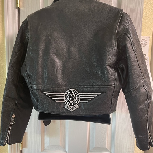 Vintage Vanguard Black Leather Motorcycle Jacket-Medium - Picture 2 of 15